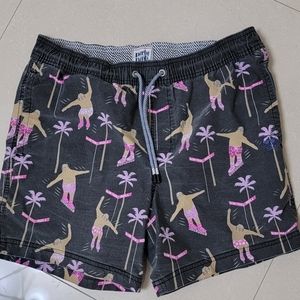 Mens party pants board shorts size M